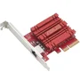 Asus XG-C100C V3 - Tarjeta de Red 10Gbps (10 GbE) con Puerto RJ45 para PCI Express, Compatible con Windows y Linux